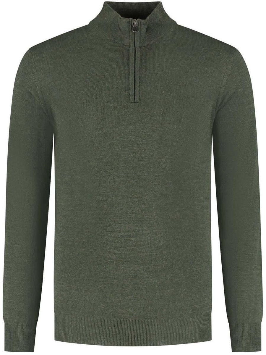 GENTS - Halfzip merinoblend forest - Wol - Forest - Maat 3XL/3XL