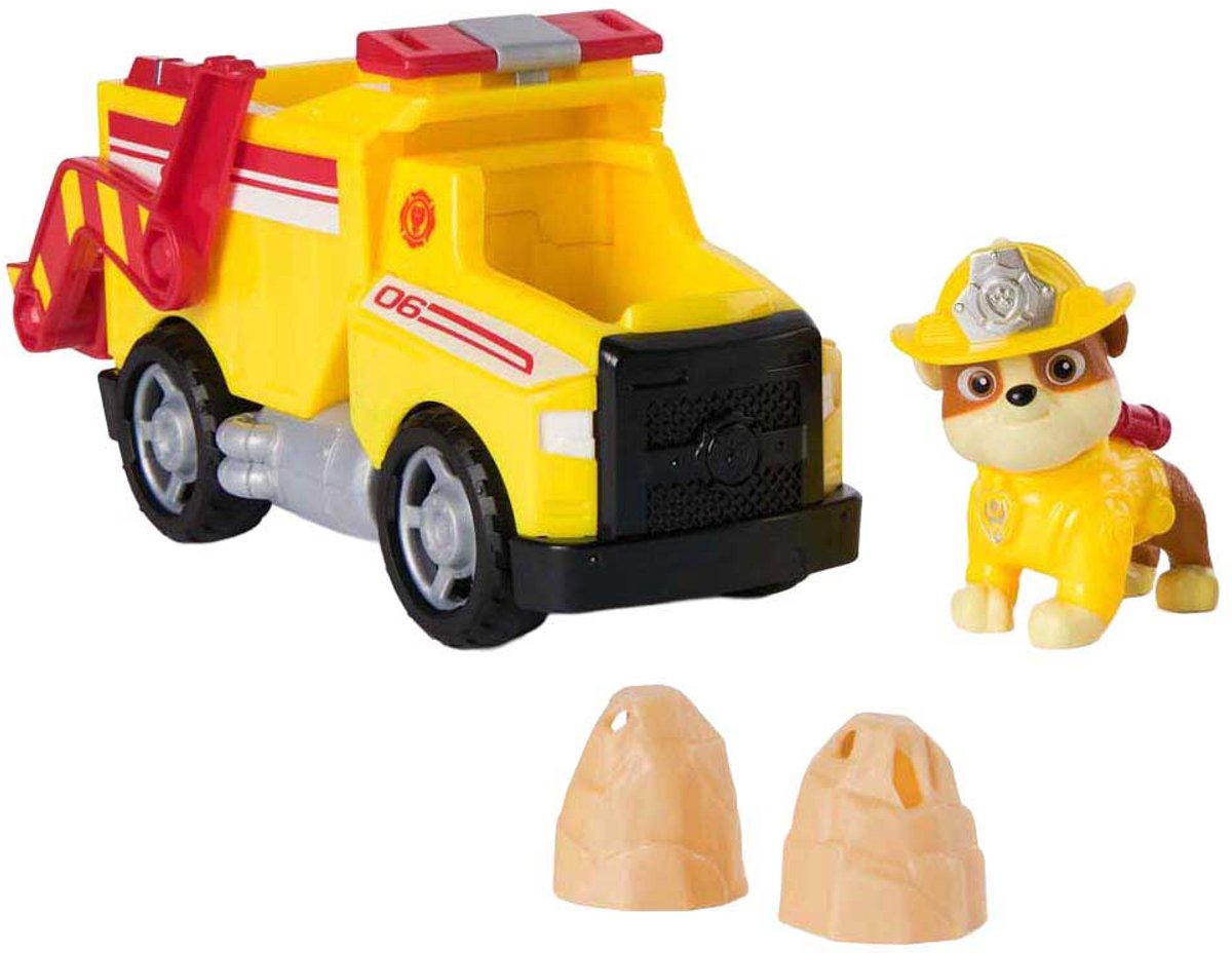 PAW Patrol - Brandweerredding - Rubble's kiepwagen - speelgoedauto met speelfiguur — afbeelding 13