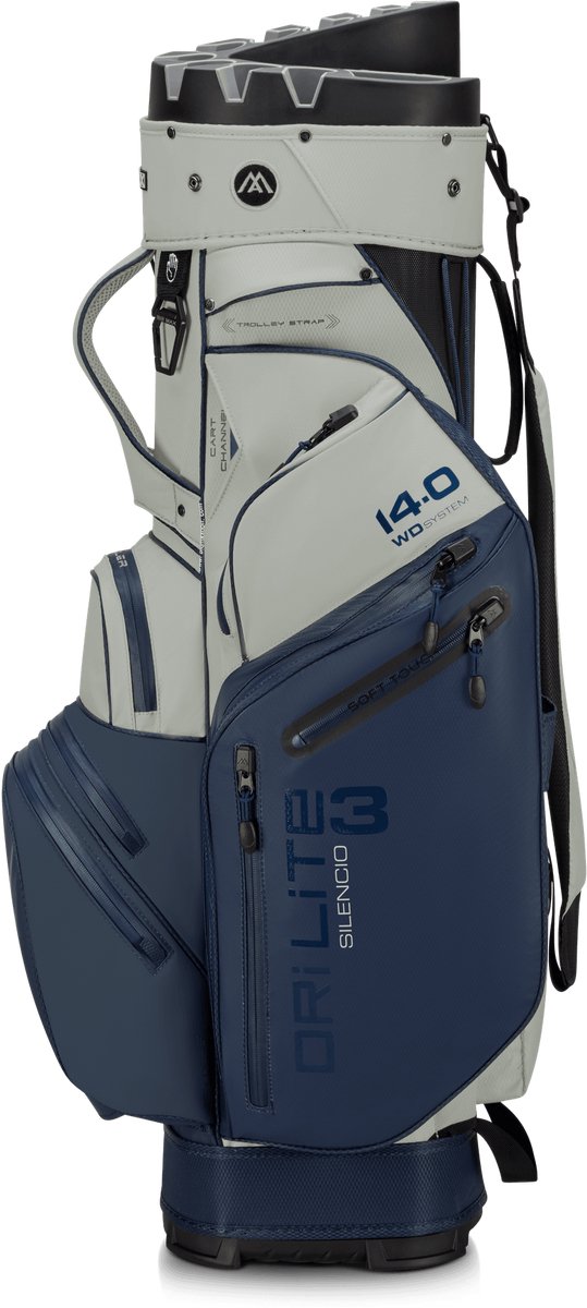 Big Max Drilite Silencio 3 - Stille Golftas - Cartbag - Waterafstotend - 14 dividers - Navy Wit van Merkloos — afbeelding 3