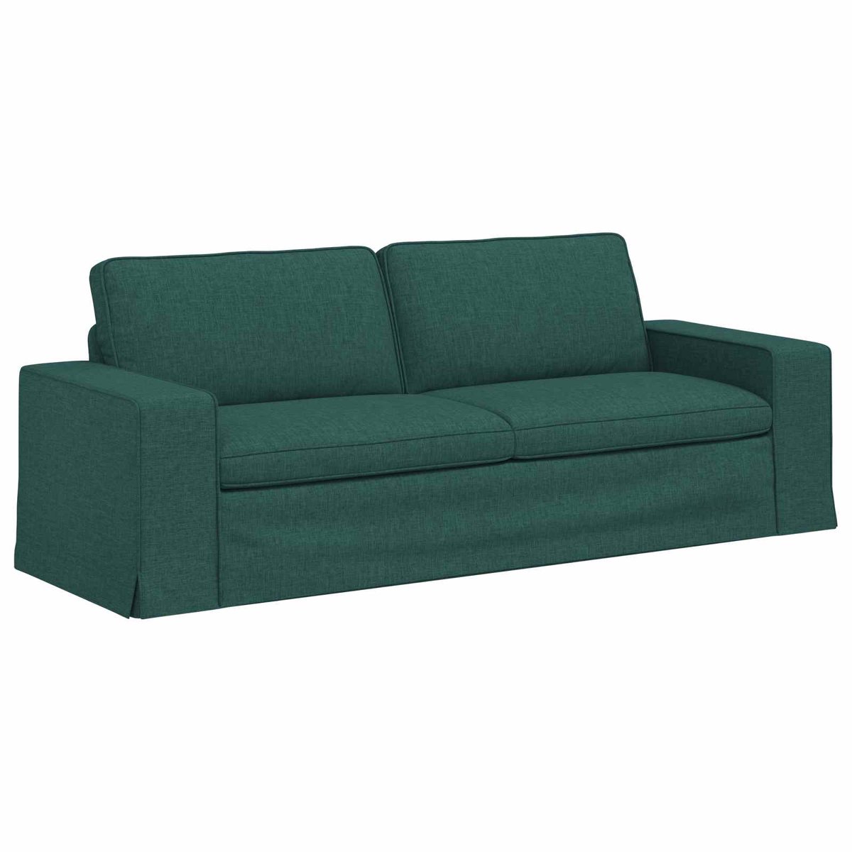 vidaXL Bank - Donkergroen - 222 - x - 80 - x - 82 - cm - Stof