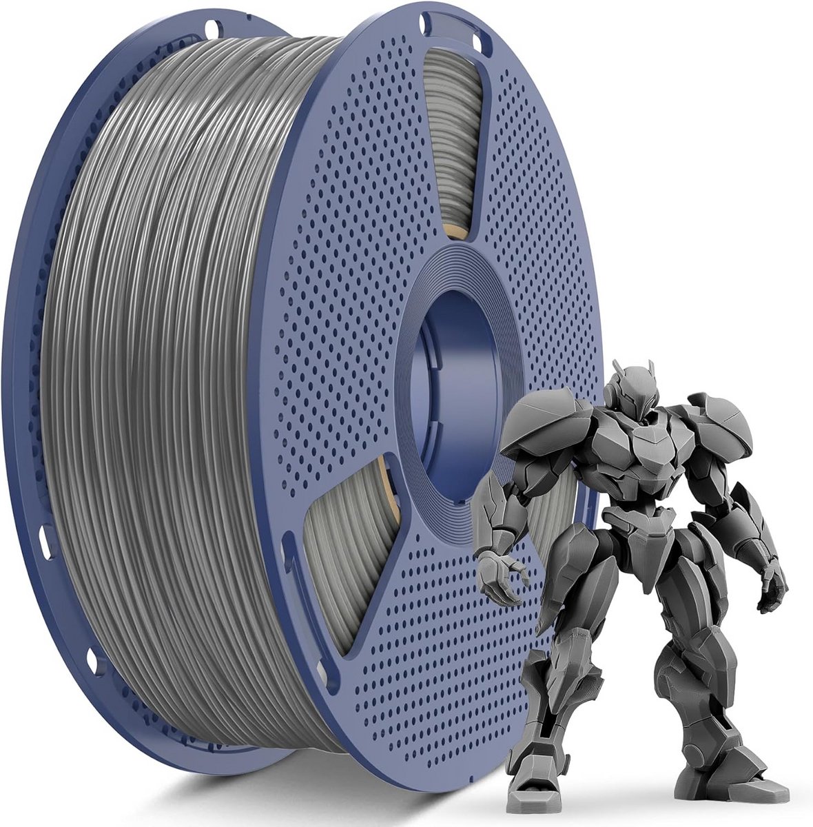 ABS Filament 1.75mm Grijs - 1kg Spoel voor 3D Printer - Hoge Temperatuurbestendigheid
