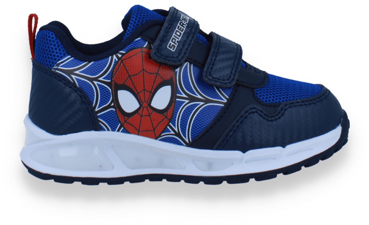 Spiderman Jongens Sneaker Met Lichtjes | Blauw | Maat: 26