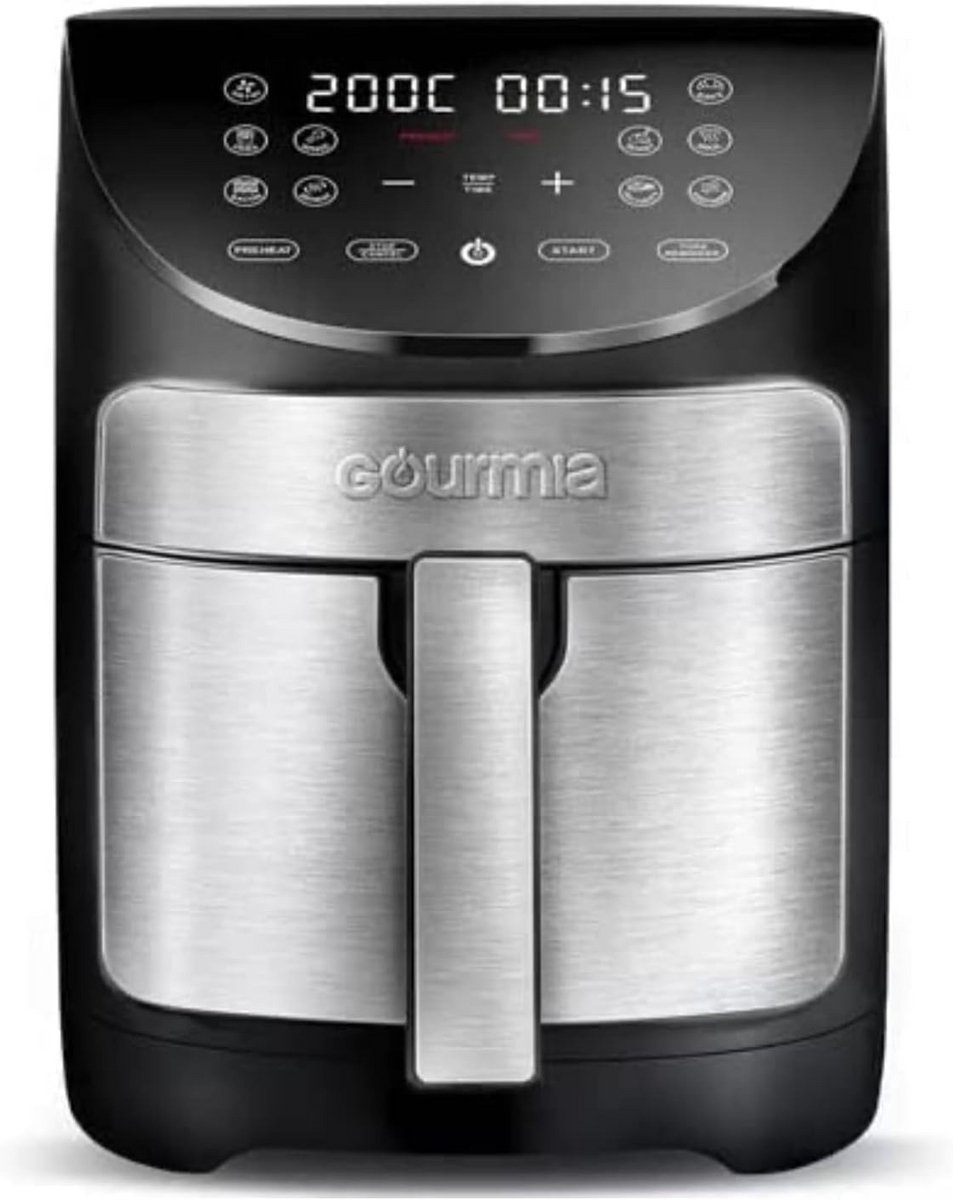 Digitale Airfryer met Grote Inhoud van 6.6L - Gezond Frituren met 10 Programma's