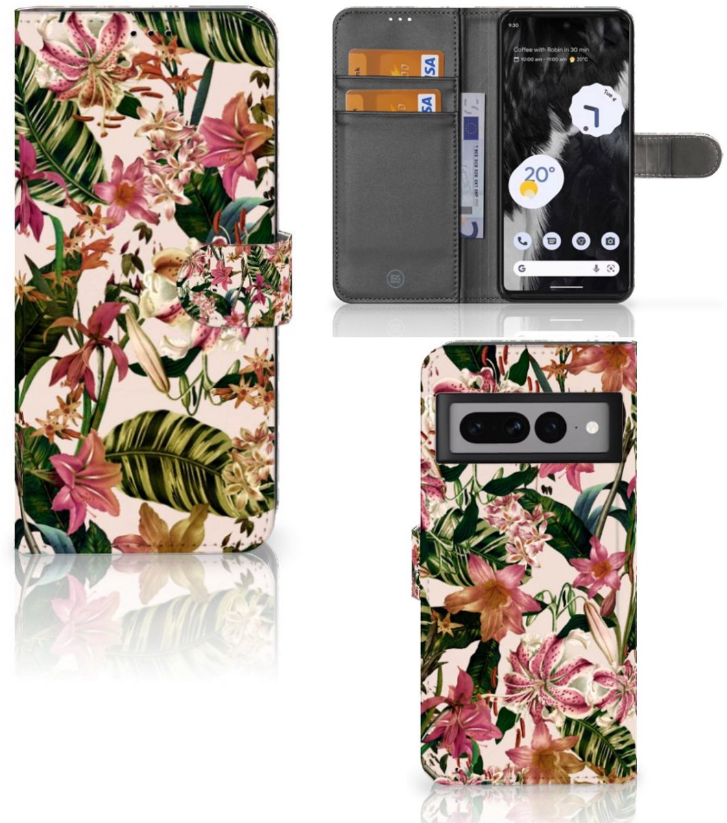 Google Pixel 7 Pro Hoesje Flowers