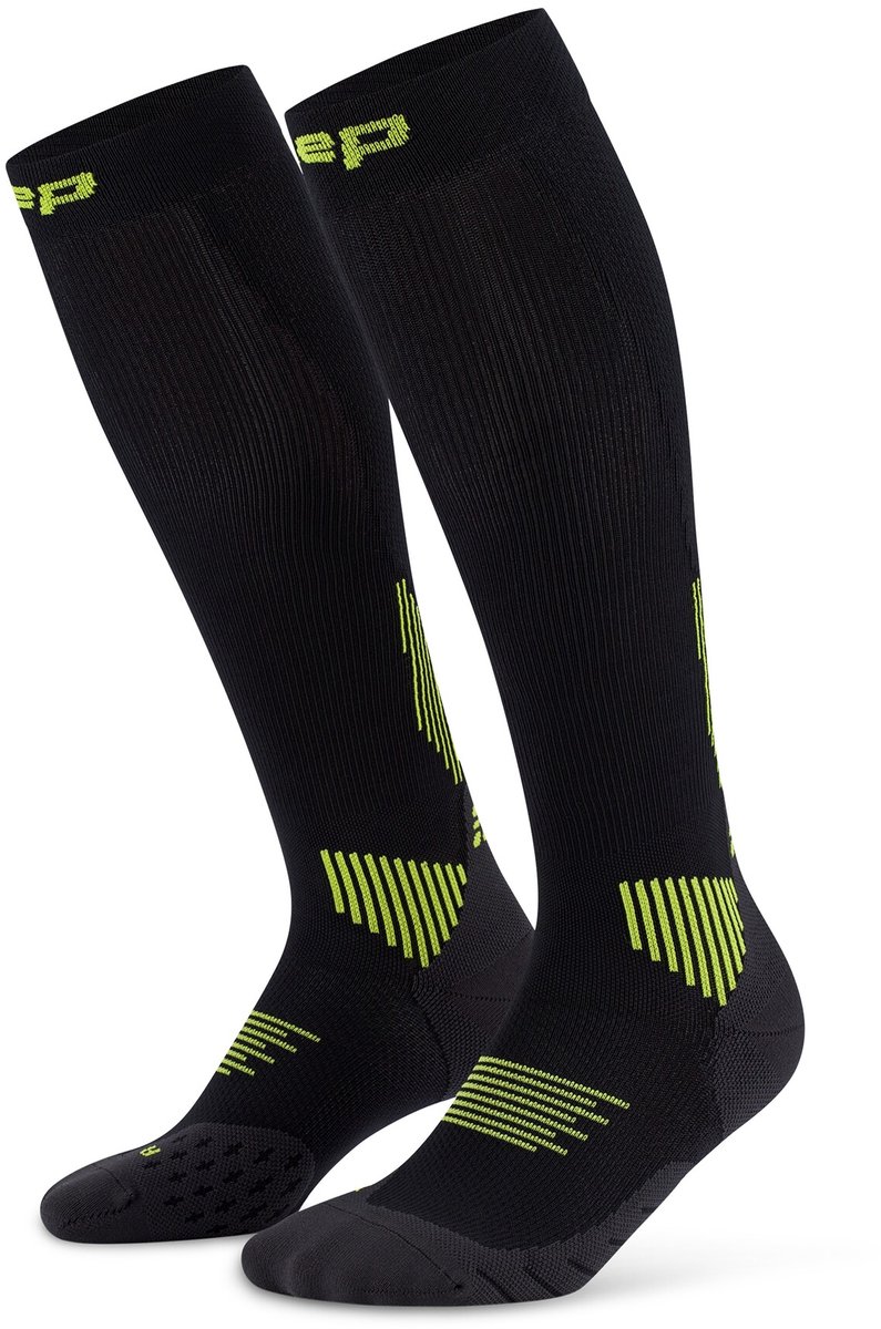 CEP Compressiekousen Core Run 5.0 - zwart/groen