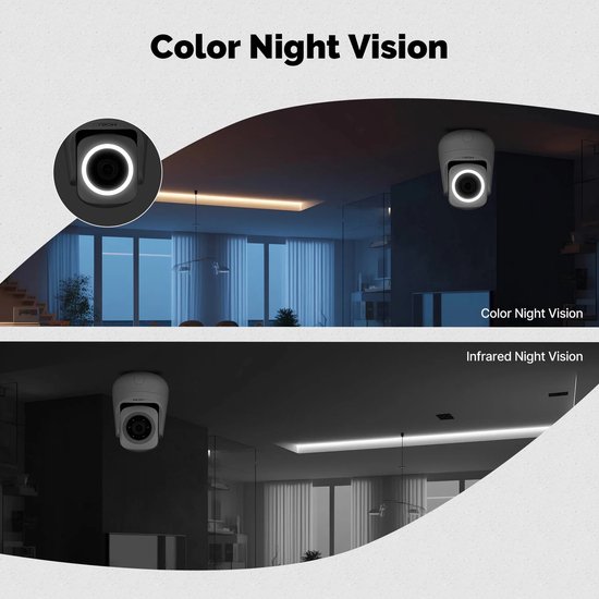 Moes beveiligingscamera voor binnen - pan/tilt - Babyfoon - 2-weg communicatie - 3MP camera - Wifi - Werkt met Tuya Smart en SmartLife - Nightvision - MicroSD opslag | van moes — afbeelding 5