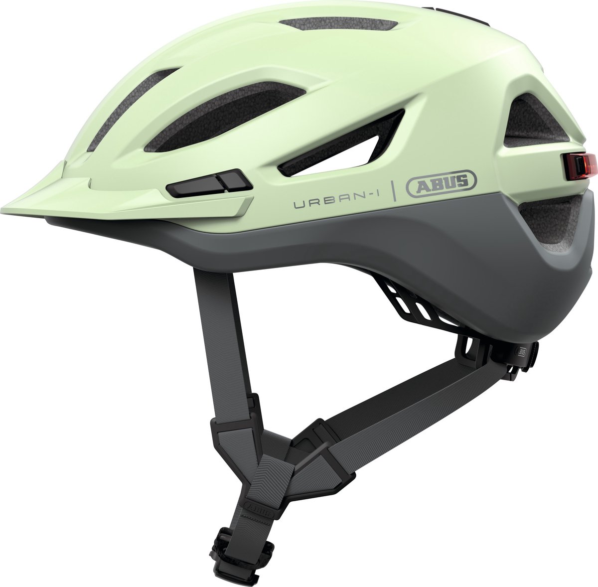 Fietshelm ABUS URBAN-I 4.0 ACE pistacchio green M - 54-58 cm - lichtgroen - Geschikt voor gebruik op elektrische fietsen - stadsfietsen - 280 g