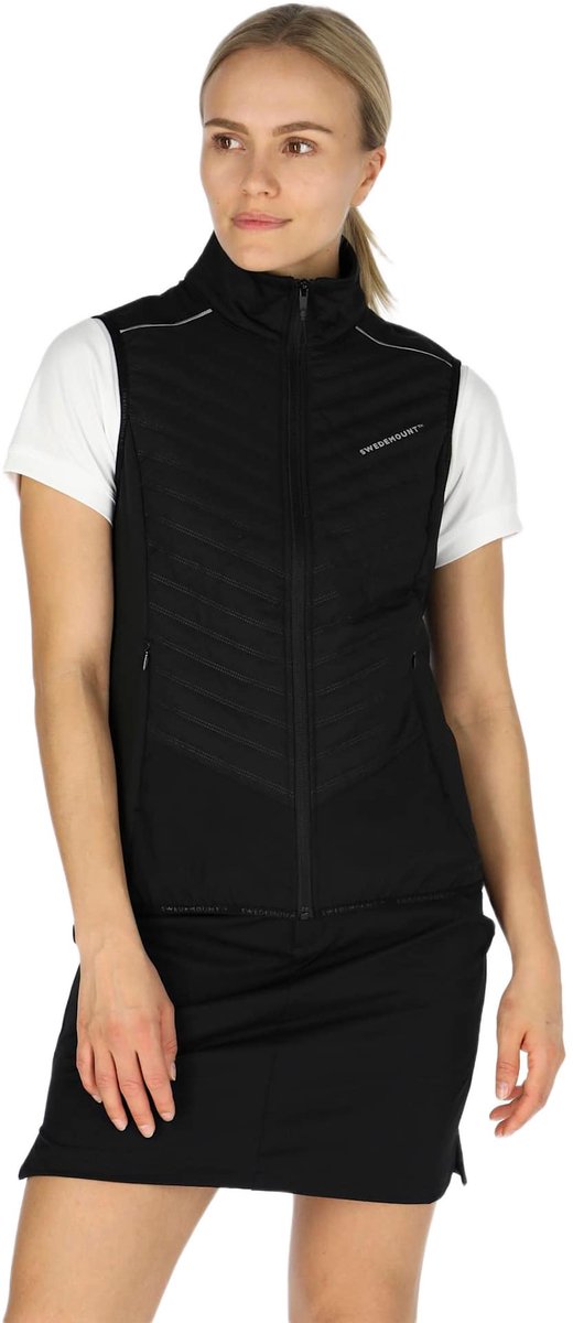 Swedemount On Course Damesbodywarmer – Gewatteerd vest Zwart