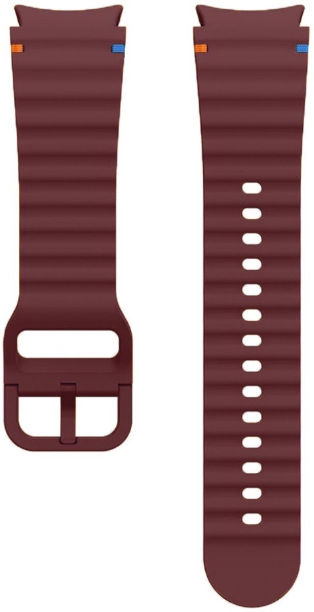 Scoby - Smartwatch bandje - Siliconen band - Horlogeband - Watch Strap - Geschikt voor Samsung Galaxy Watch 7 - 40 & 44mm - Rood