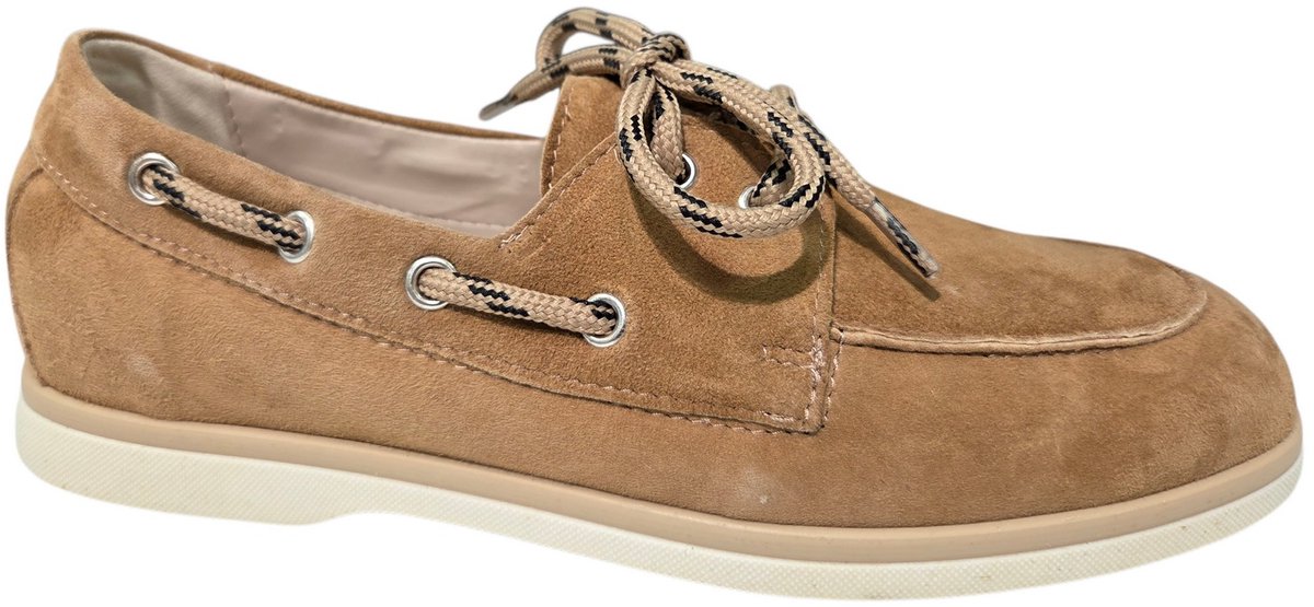 Gianluca Pisati Sidney Camoscio Cuoio Veterschoenen Bruin Suede Dames - Bruin - 39