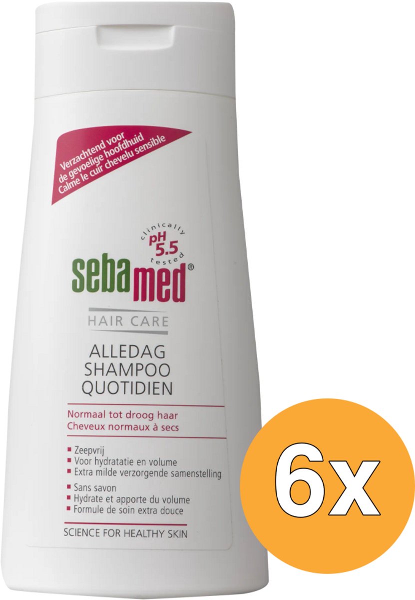 6x Sebamed Iedere dag shampoo (400 ml)