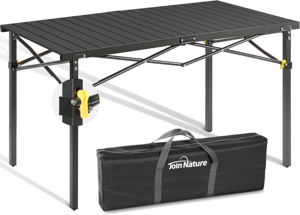 Opvouwbare Outdoor Campingtafel voor 2-6 Personen met Aluminium Rolblad