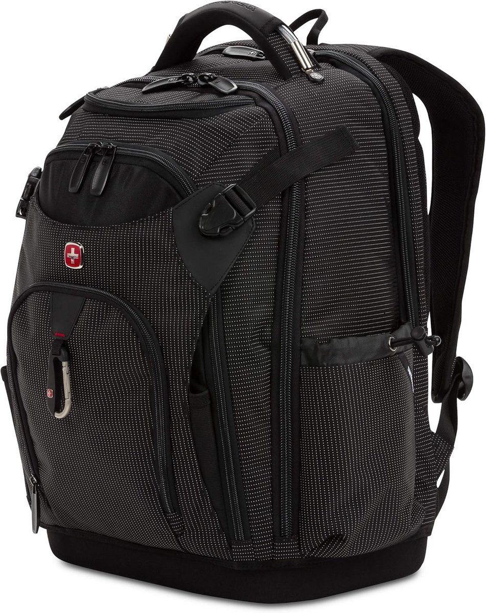 Grote Zwarte Werktas voor Laptop met Organizer en Airflow Rugvulling