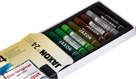 Oliepastelkrijt 24 Kleuren Set in Kartonnen Etui — afbeelding 4