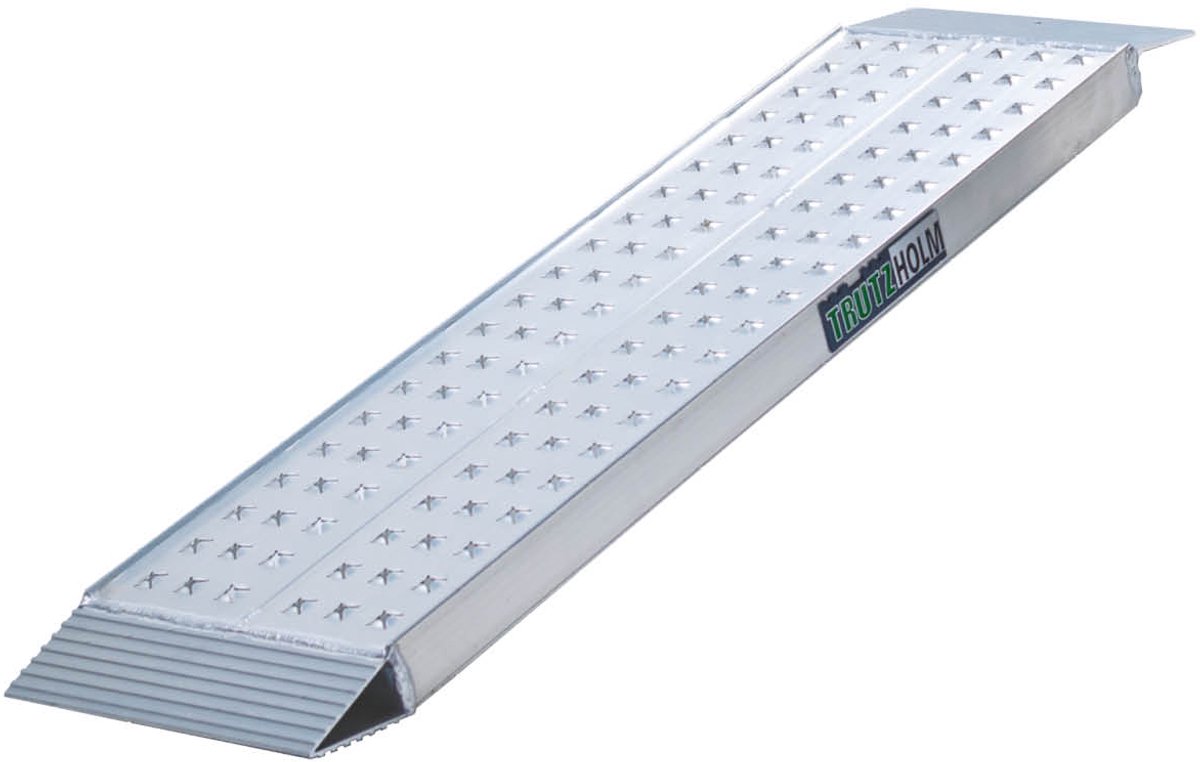 TRUTZHOLM - Oprijplaat - 100 cm - 270 kg - Aluminium - Star - Antislip - Grijs - Inclusief Veiligheidsbout