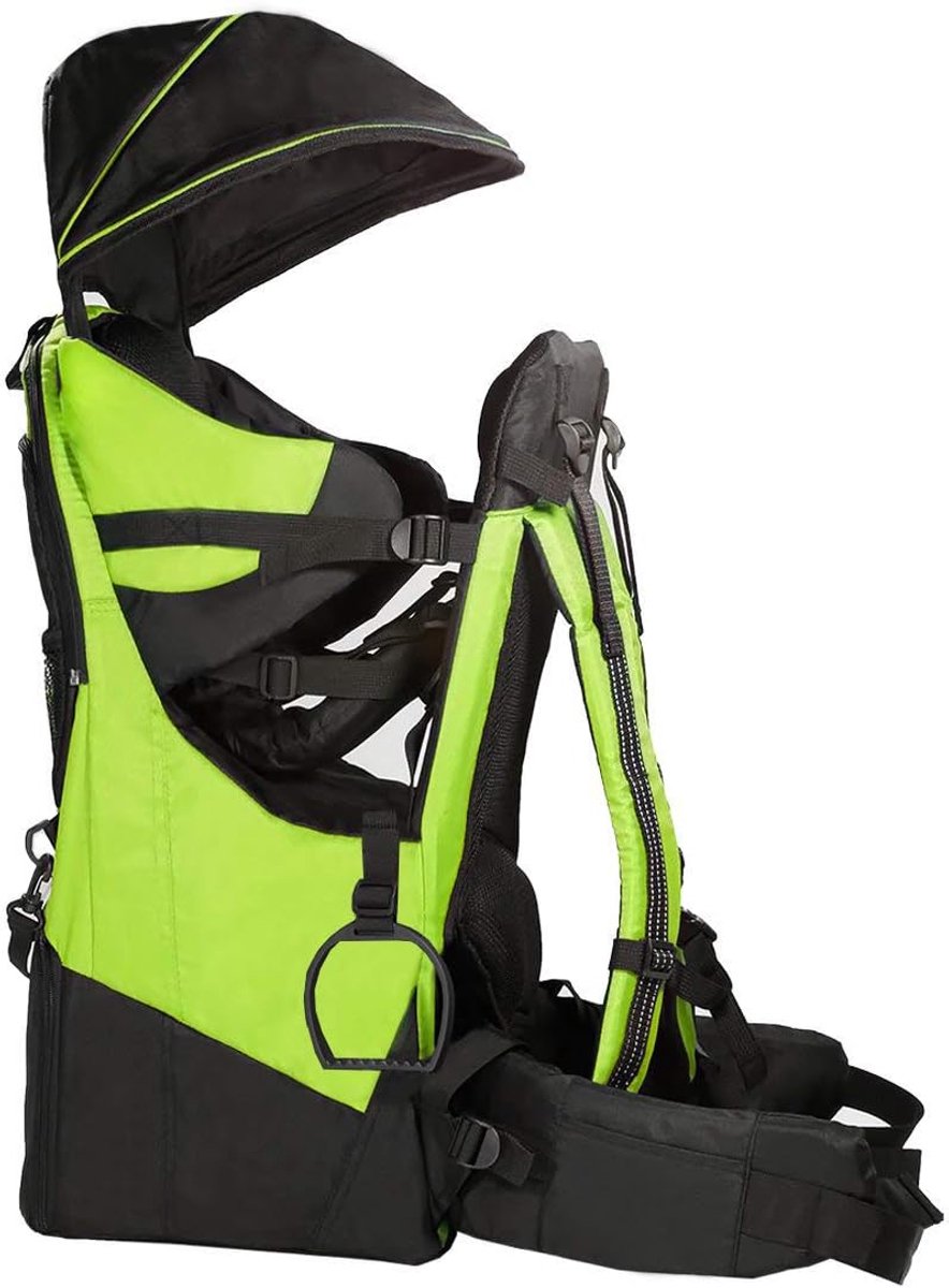 Babyrugzak voor Wandelen met Peuters - Lichtgewicht Kinderdrager met Zonnescherm