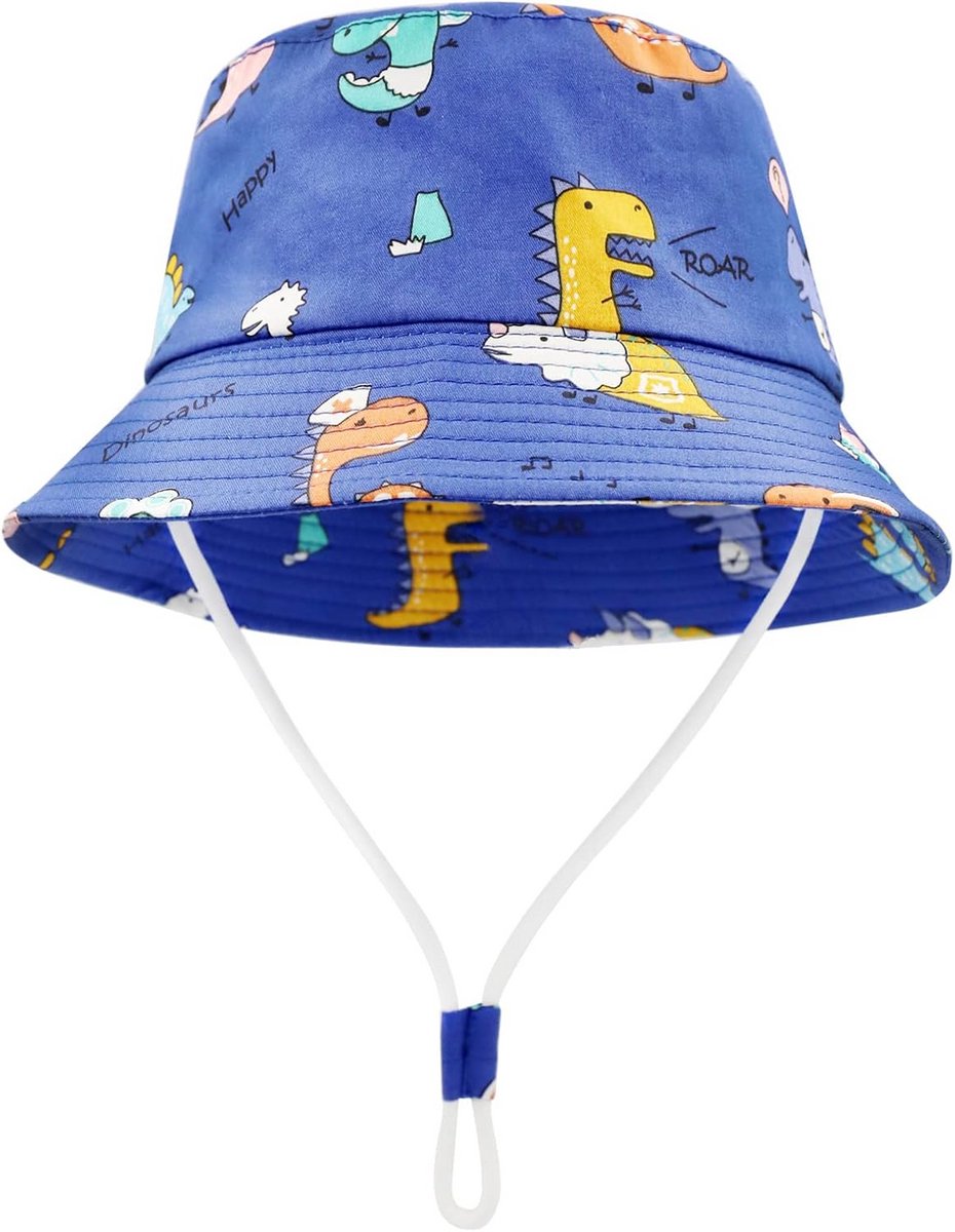 Zomerse Zonnehoed voor Kinderen - Bucket Hat met Kinband voor Meisjes en Jongens