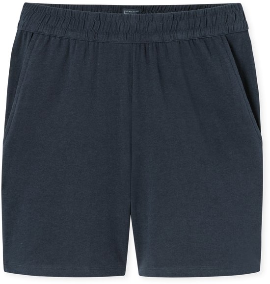 SCHIESSER Mix+Relax loungebroek kort - dames broek kort donkerblauw
