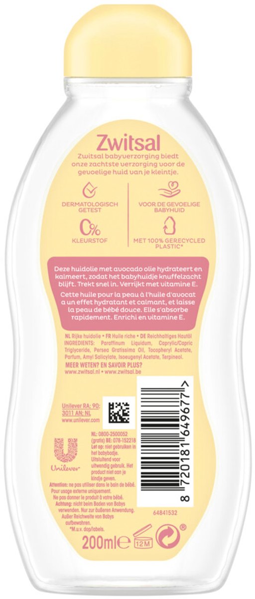 Zwitsal Rijke Huidolie - 200 ml van Merkloos — afbeelding 2