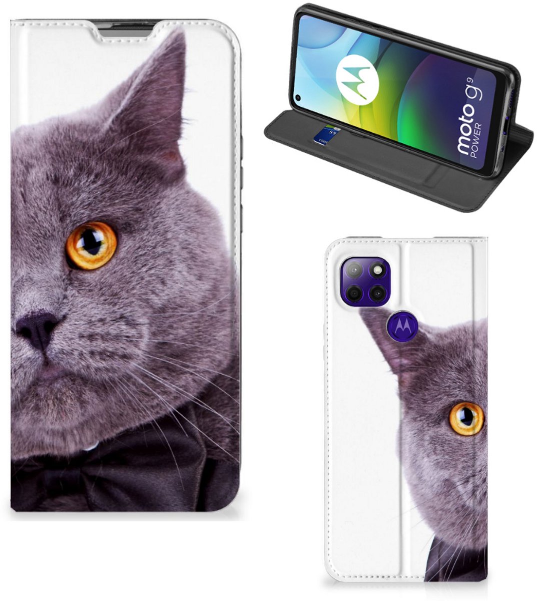 Motorola Moto G9 Power Hoesje maken Kat