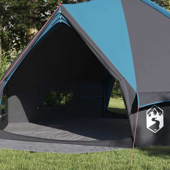 Teepee Tent met dak Blauw en Grijs 490 x 410 x 210 cm van Happy People — afbeelding 4