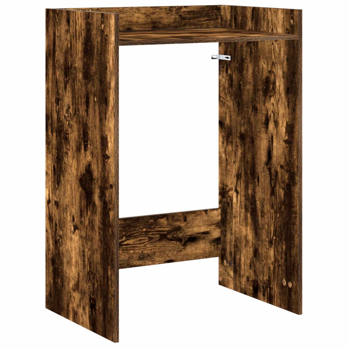 vidaXL - Wasmachinekast - Rook - Eiken - 67,5 - x - 48 - x - 97 - cm - Bewerkt - hout