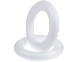 Piepschuim ring Ø25cm groot 2st