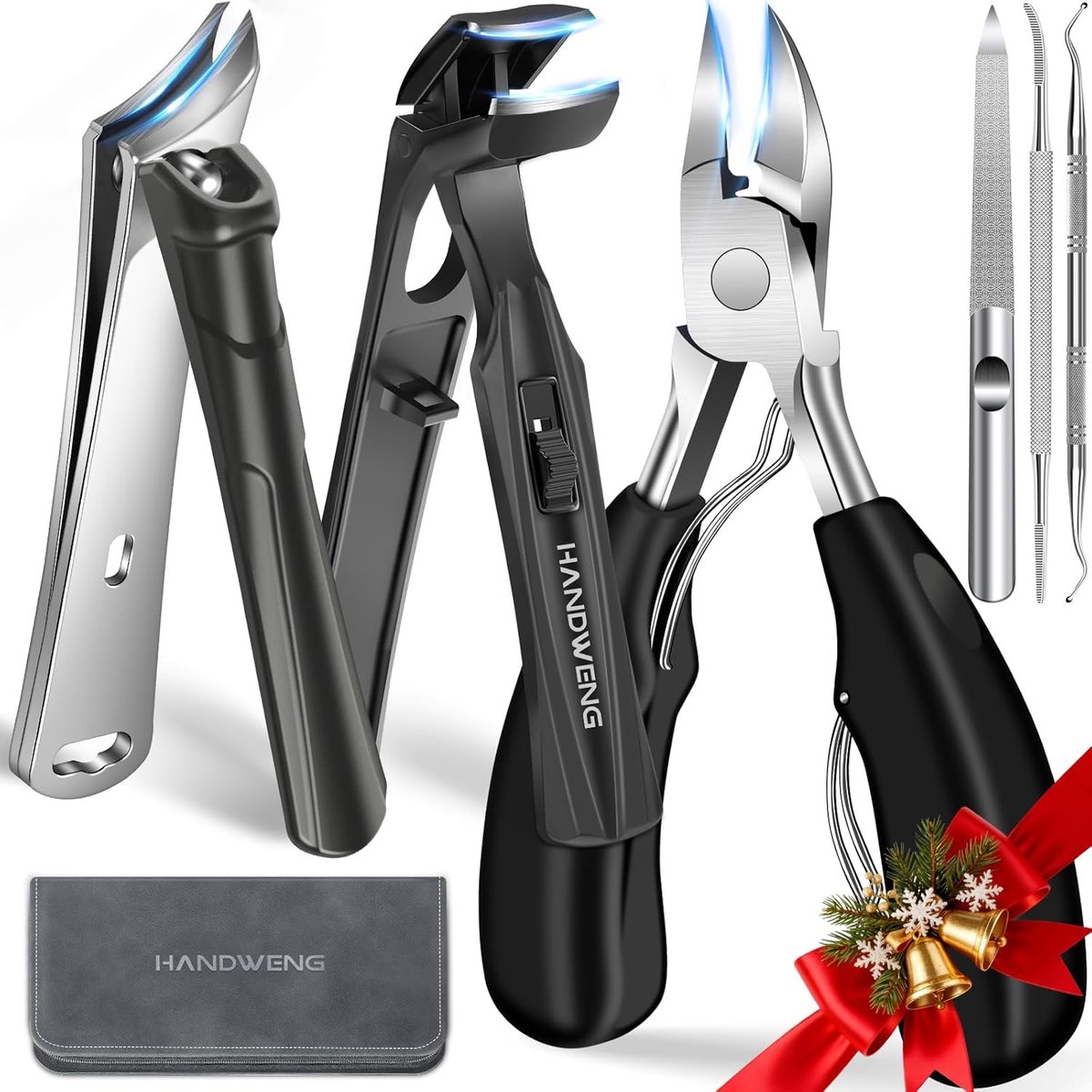 Teennagelknipper voor senioren met brede opening en lang handvat