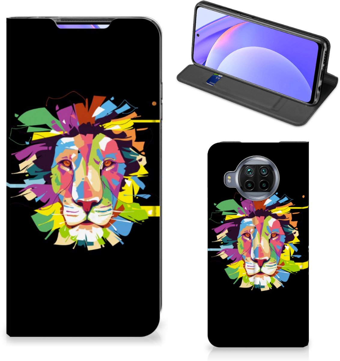 Xiaomi Mi 10T Lite Magnet Case Lion Color