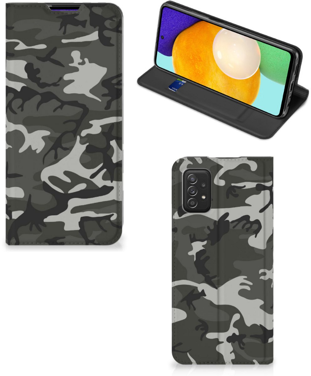 Samsung Galaxy A03s Hoesje met Magneet Army Light