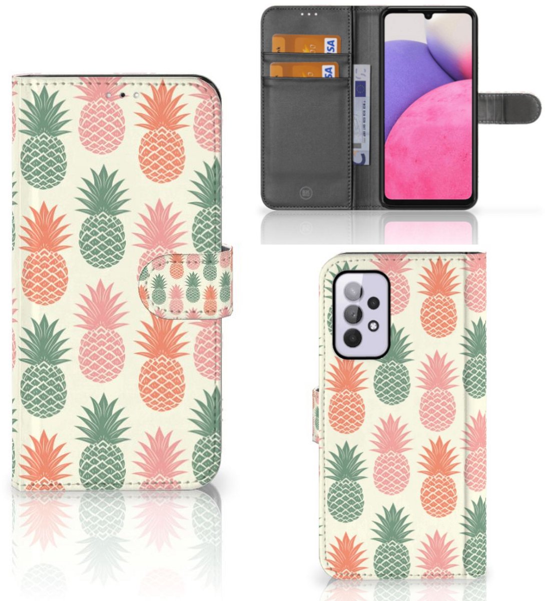 Samsung Galaxy A33 5G Book Cover Ananas