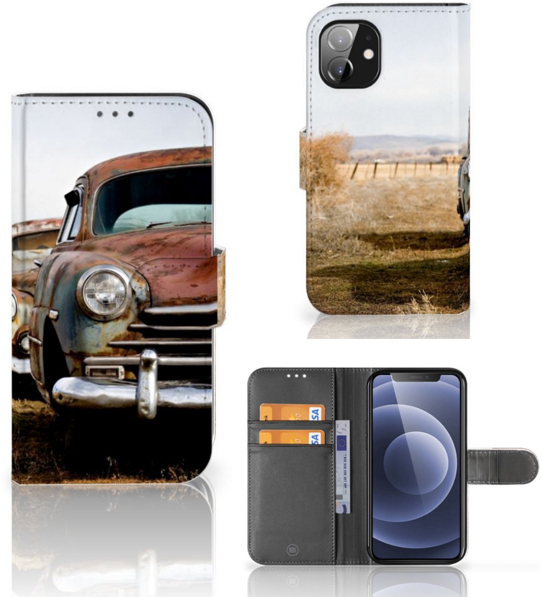 Apple iPhone 12 Mini Telefoonhoesje met foto Vintage Auto