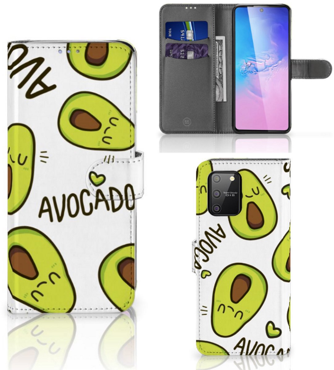 Samsung S10 Lite Leuk Hoesje Avocado Singing