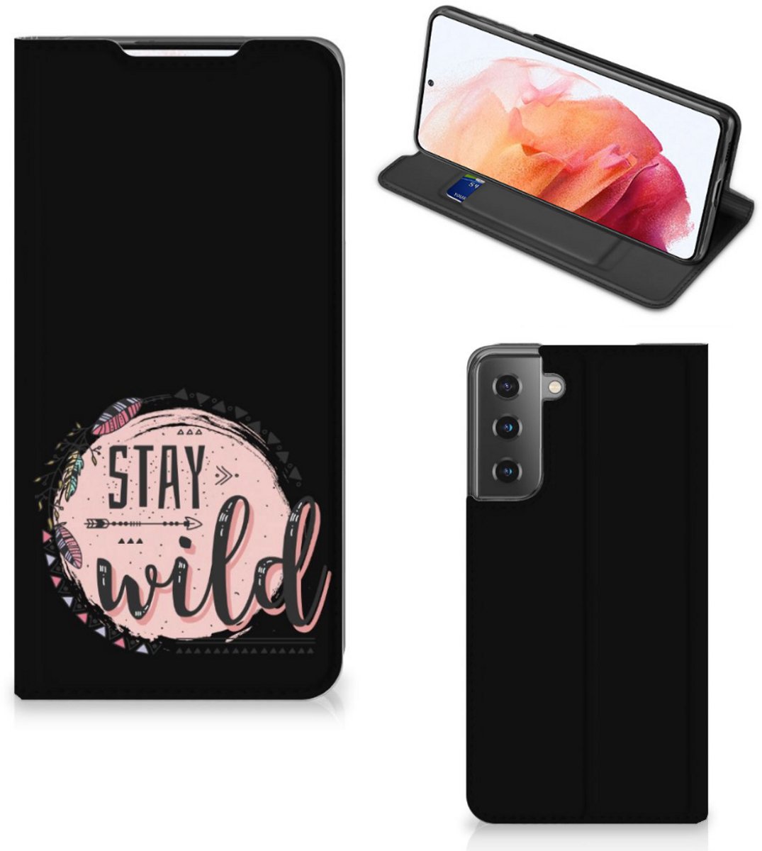 Samsung Galaxy S21 Magnet Case Boho Stay Wild