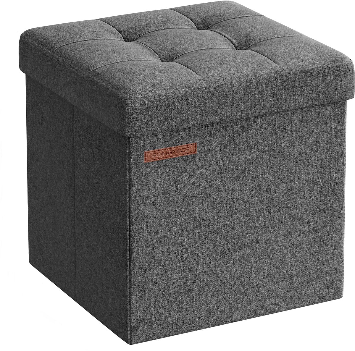 Opvouwbare Opberg Ottoman - Comfortabel Voetsteuntje - 30 x 30 x 30 cm