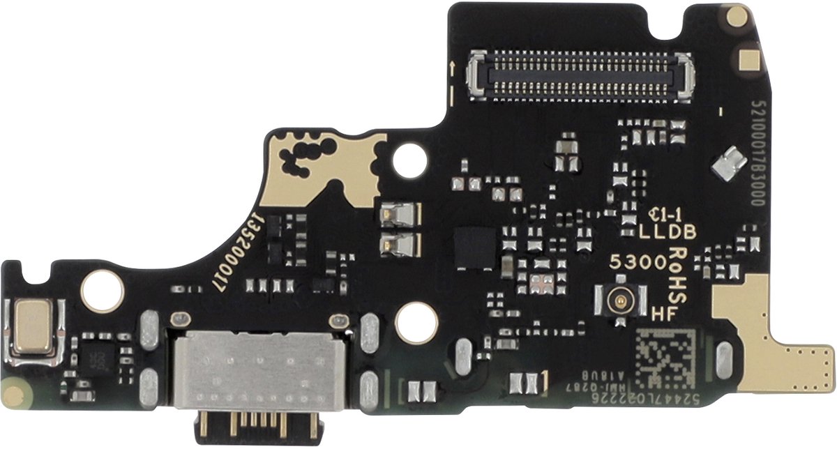 Xiaomi, Laadconnector voor Redmi Note 14 5G met geïntegreerde simkaartlezer, Zwart