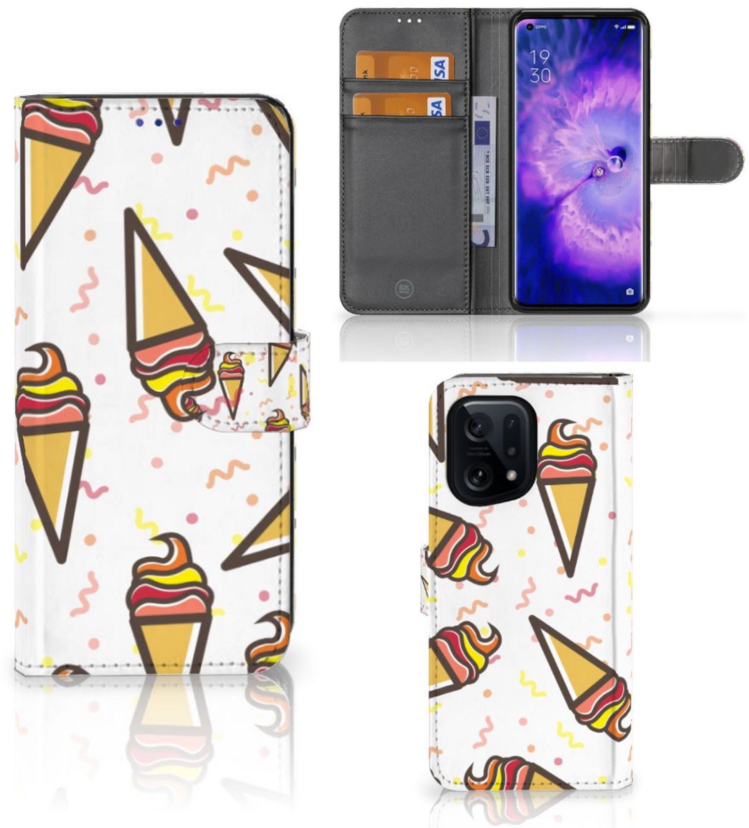 OPPO Find X5 Book Cover Icecream