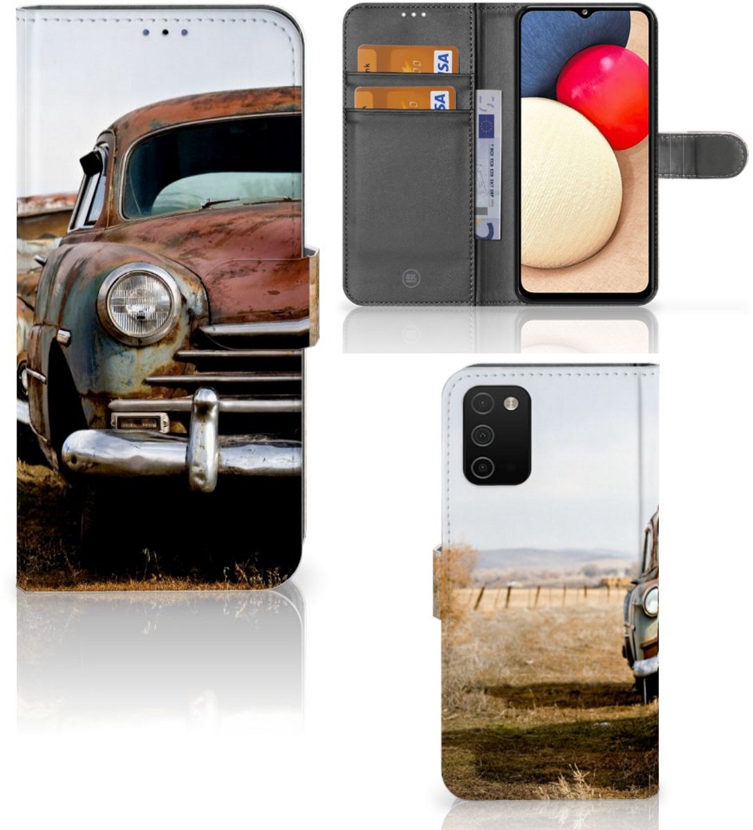Samsung Galaxy A03s Telefoonhoesje met foto Vintage Auto