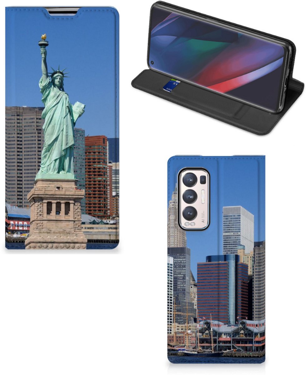 OPPO Find X3 Neo Book Cover Vrijheidsbeeld