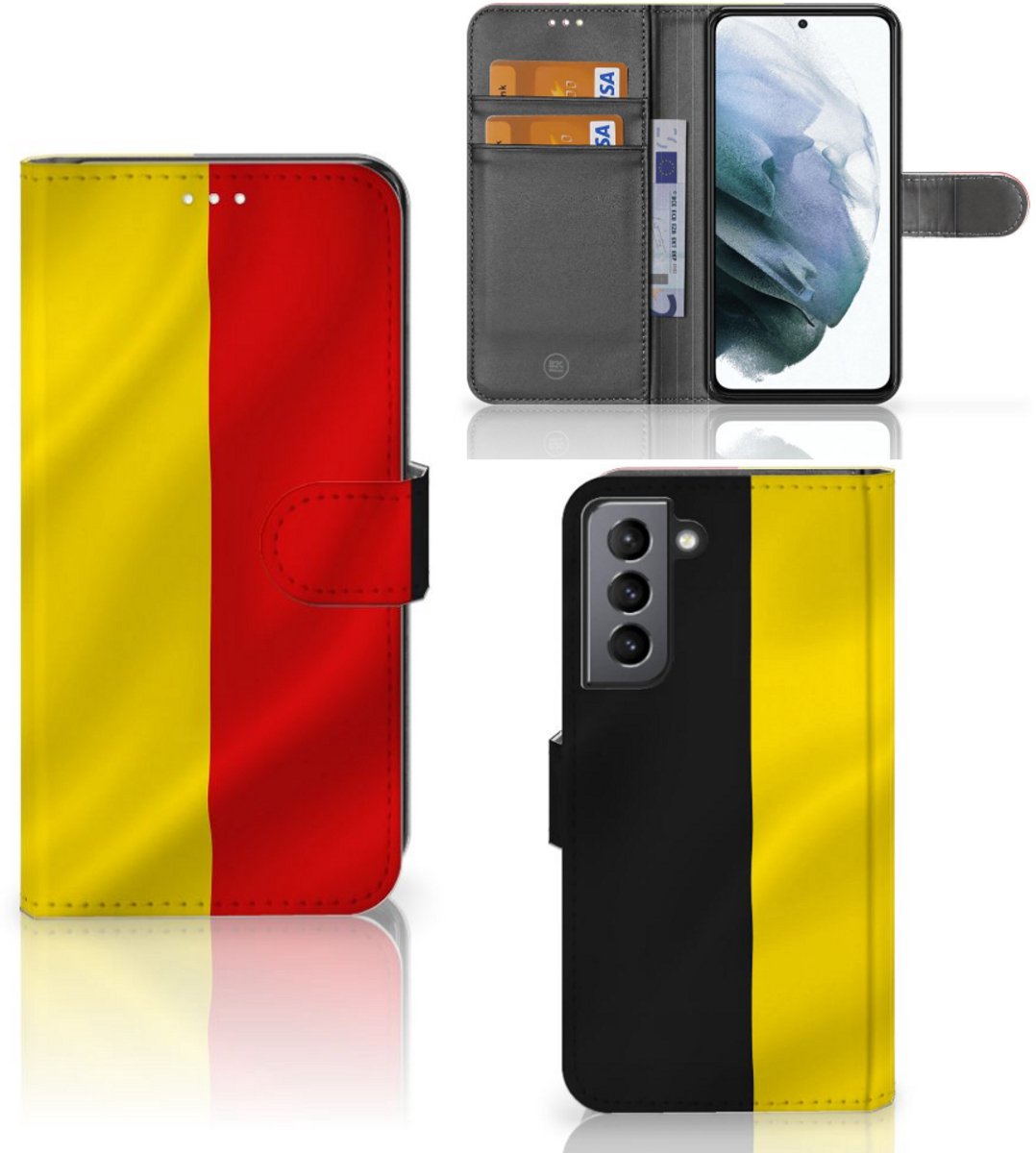 Samsung Galaxy S21 FE Bookstyle Case Belgische Vlag