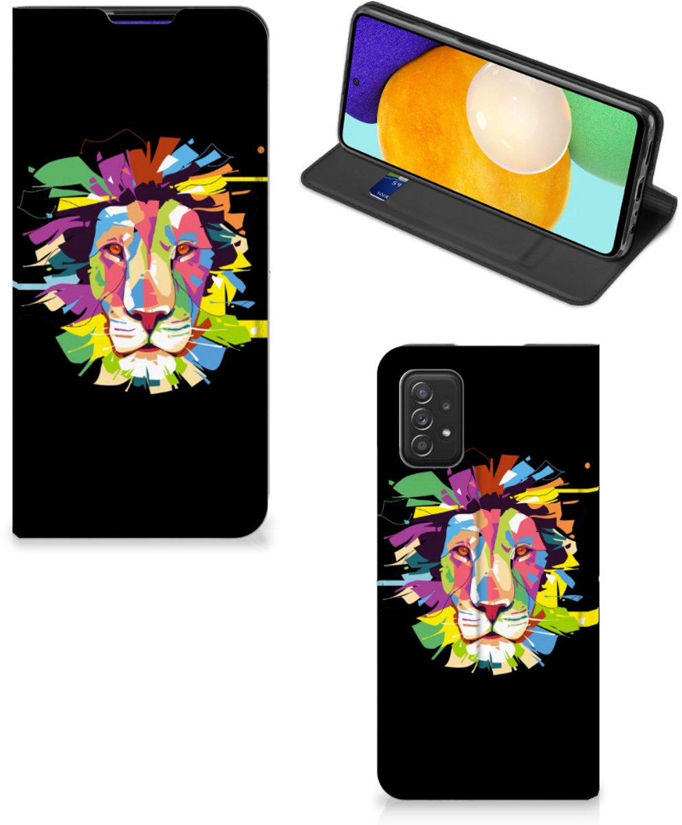 Samsung Galaxy A03s Magnet Case Lion Color