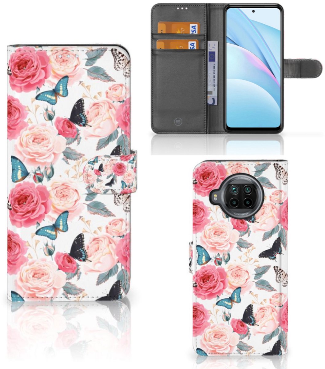 Xiaomi Mi 10T Lite Hoesje Butterfly Roses