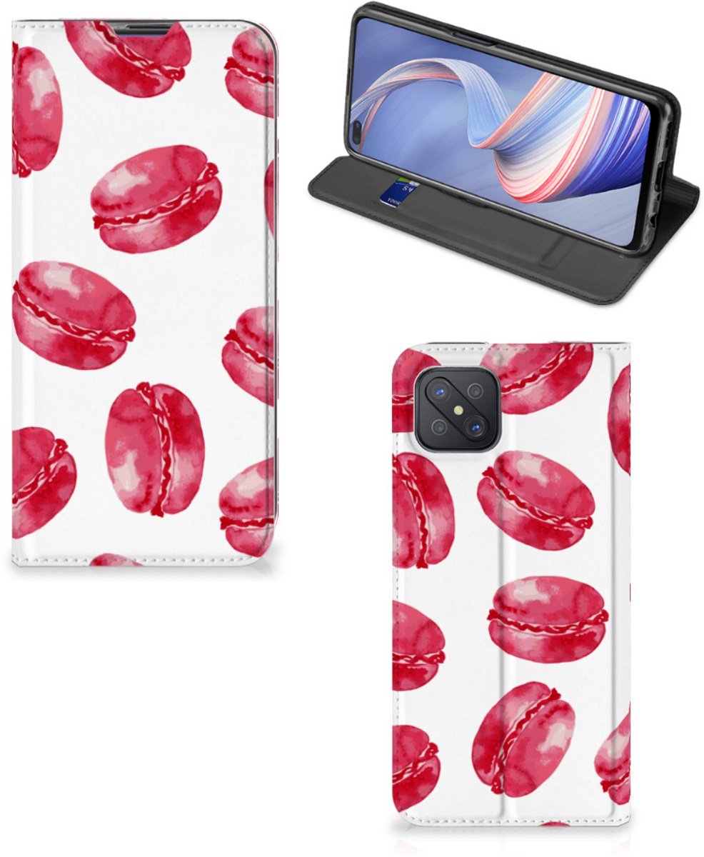 OPPO Reno4 Z 5G Flip Style Cover Pink Macarons