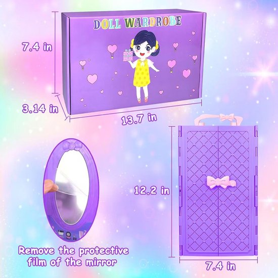 Poppenkleding met Accessoires voor 11.5 Inch Meisjespop van Merkloos — afbeelding 4