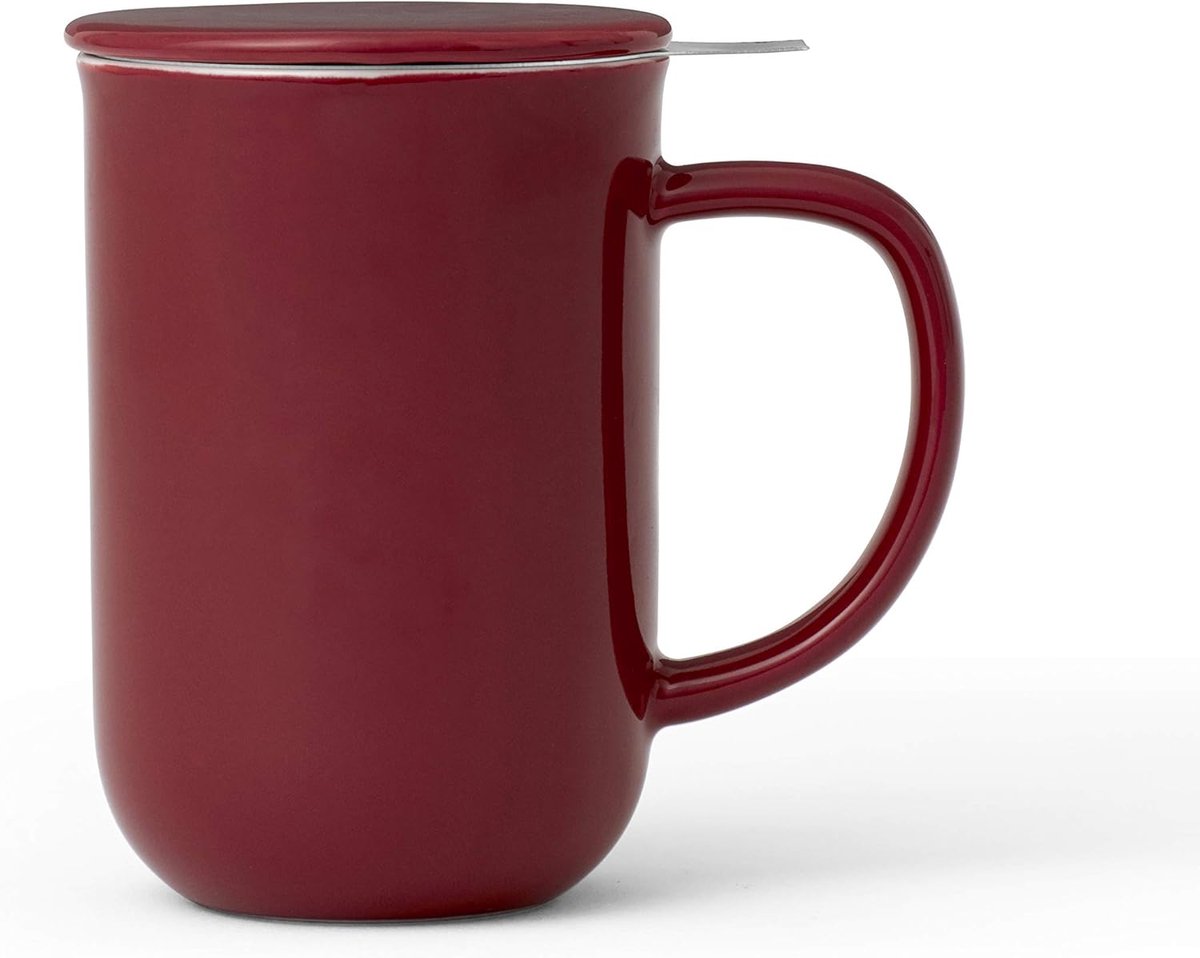 Porseleinen Theekopje Rood