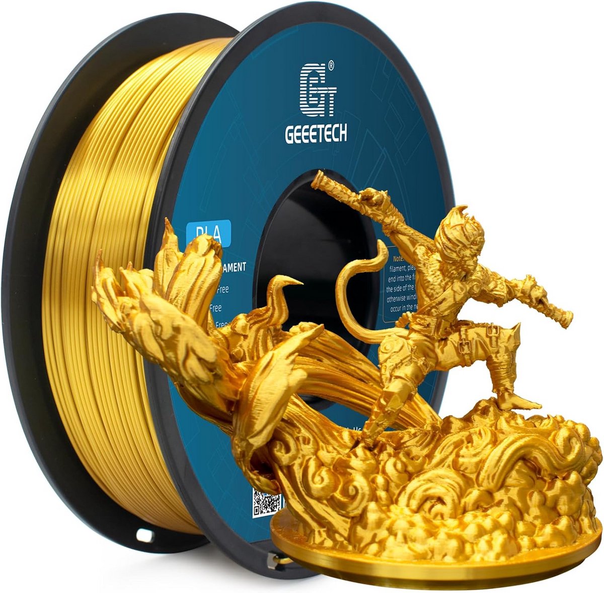 PLA Filament 1,75 mm Zijde Goud 1kg voor 3D-printer