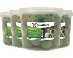Famiflora mezenbollen in emmer - Met net - 140 x 90 gram (4 emmers met 35 bollen)
