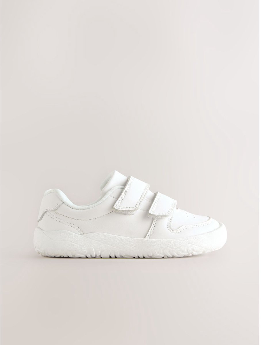 Next - Jongens - Leren Barefoot-sneakers met klittenbandsluiting - Wit