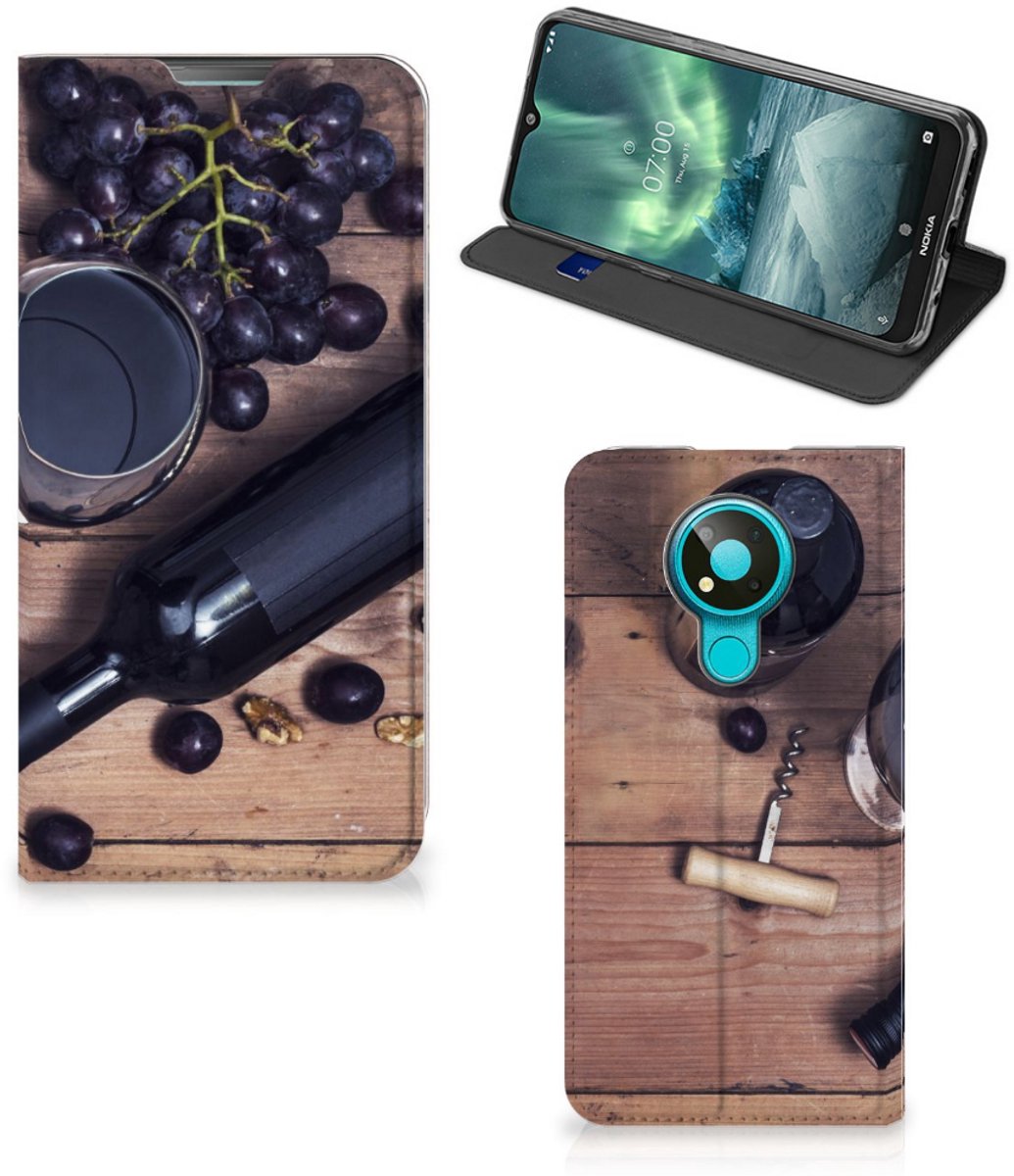 Nokia 3.4 Flip Style Cover Wijn