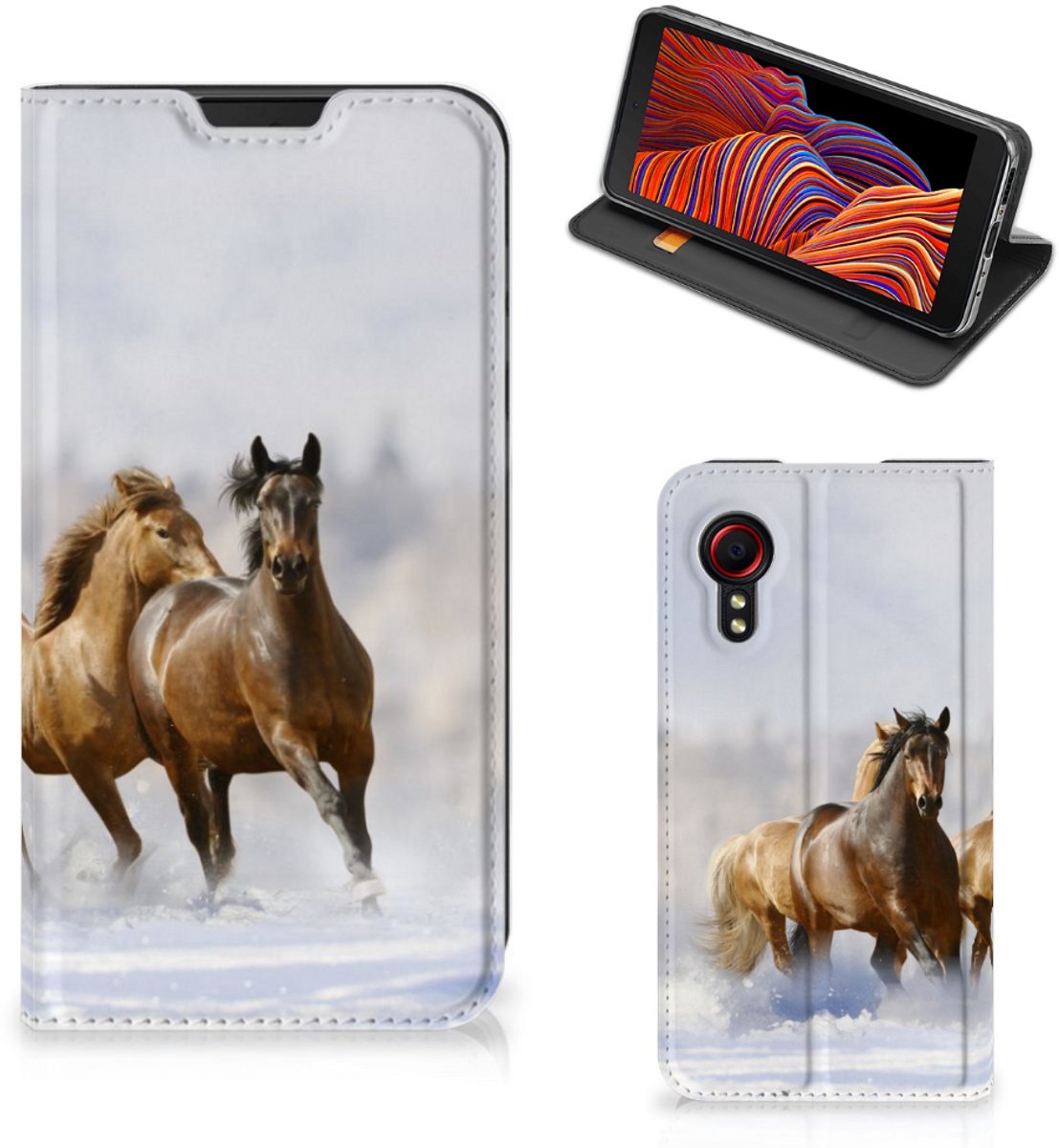 Samsung Galaxy Xcover 5 Hoesje maken Paarden